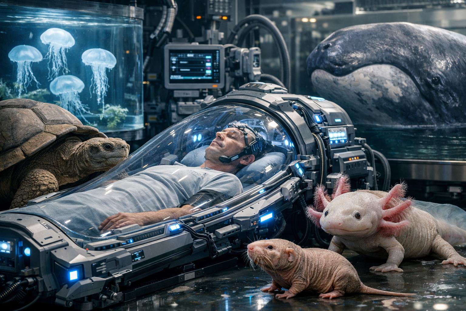 technological immortality	. Life Without a Clock: Animals That Bend Time