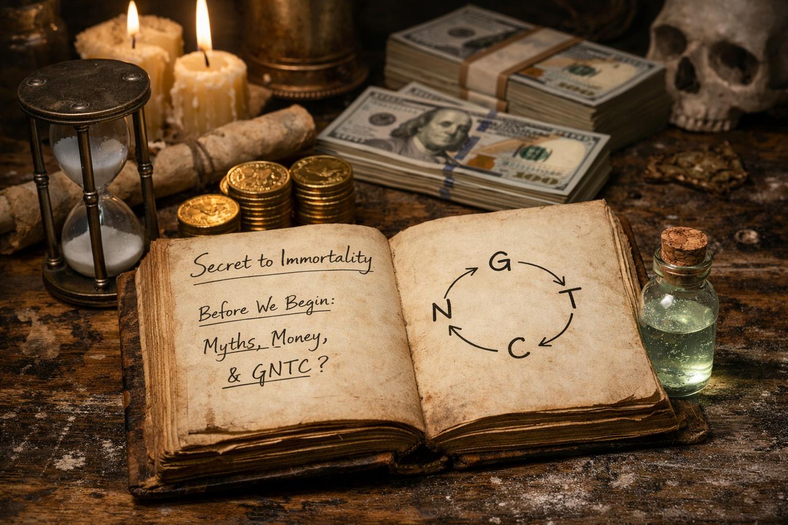 secret to immortality. Before We Begin: Myths, Money, and a Thought Experiment Called GNTC secret to immortality. Before We Begin: Myths, Money, and a Thought Experiment Called GNTC